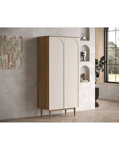 Шкаф с двумя дверками из березы бежевый So'home