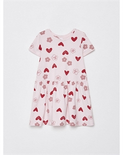 Трикотажное платье с принтом для девочек Sela