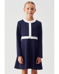 Платье трикотажное с контрастной отделкой Смена