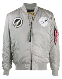 Alpha industries бомбер ma 1 nasa s серый Alpha industries