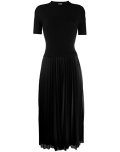 Moncler плиссированное платье m черный Moncler