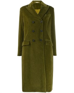 Massimo alba фактурное двубортное пальто s зеленый Massimo alba