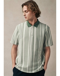 Рубашка поло VERITCAL STRIPE - REGULAR FIT, зеленый Next
