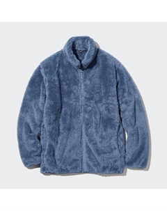 Пушистая флисовая куртка Unisex, 63 голубой Uniqlo