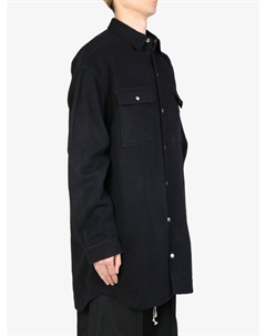 Рубашка большого размера, черный Rick owens