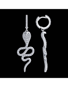 Серьги из серебра с фианитами Sokolov