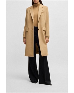 Пальто шерстяное приталенного кроя Boss