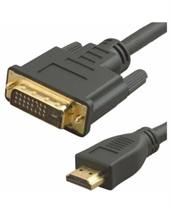 Кабель аудио-видео Noname Lazco WH-141 HDMI (m)/DVI-D(m) 15м. позолоч.конт. черный (WH-141(15M)) No name