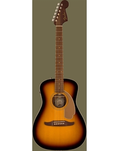 Акустические гитары Malibu Player, Walnut Fingerboard, Gold Pickguard, Sunburst Fender