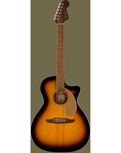 Акустические гитары Newporter Player, Walnut Fingerboard, Gold Pickguard, Sunburst Fender