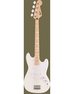 Бас-гитары FENDER Sonic Bronco Bass, Maple Fingerboard, White Pickguard, Arctic White Squier