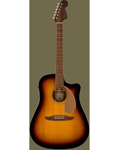 Акустические гитары Redondo Player, Walnut Fingerboard, Gold Pickguard, Sunburst Fender