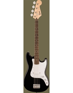 Бас-гитары FENDER Sonic Bronco Bass, Laurel Fingerboard, White Pickguard, Black Squier
