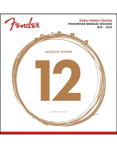 Струны для электрогитар 860L PHOSPHOR BRONZE COATED 12-53 Fender