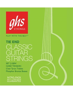 Струны для классических гитар, нейлоновые 2100W SILVER ALLOY Ghs strings