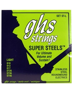 Струны для бас-гитар ELECTRIC BASS GUITAR STRINGS SUPER STEELS Ghs strings