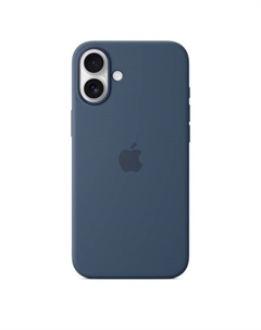 Чехол-накладка Silicone Case with MagSafe для iPhone 16 (Denim) Silicone case