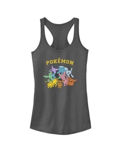 Детский топ без бретелек с покемонами эволюции Иви, серый Licensed character
