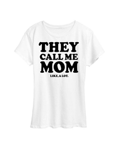 Женская футболка с надписью «Зови меня мамой», белый Unbranded