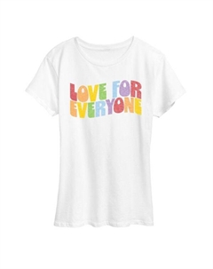 Футболка с принтом «Женская любовь ко всем», белый Unbranded