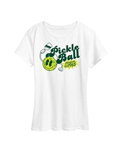 Футболка с принтом "Чемпионка по пиклболу" для женщин, белый Unbranded