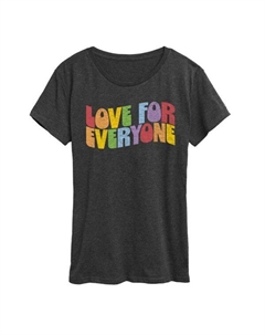 Футболка с принтом «Женская любовь ко всем», серый Unbranded