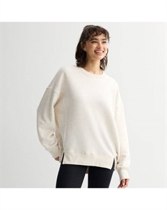 Свободный флисовый пуловер-туника для юниоров, цвет oatmeal heather So