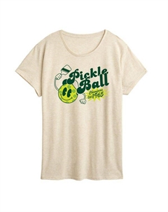 Футболка с принтом "Чемпионка по пиклболу" для женщин, бежевый Unbranded