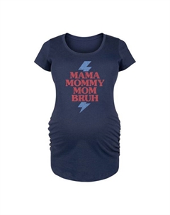 Футболка с принтом «Будущая мама», синий Unbranded