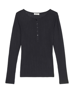 Топ хенли в рубчик, синий Marc o'polo