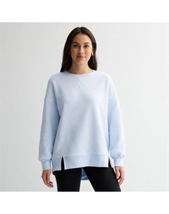 Свободный флисовый пуловер-туника для юниоров, цвет peri cream So