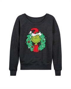 Женская худи с длинным рукавом "Гринч" из коллекции Dr Seuss, серый Licensed character