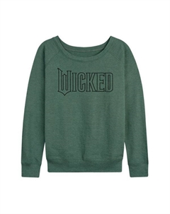 Женская худи с логотипом Wicked Outline с длинным рукавом, зеленый Licensed character