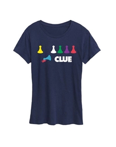 Женская футболка с графическими элементами игры-подсказки, синий Hasbro