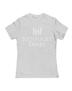 Футболка с вертикальным логотипом команды «Кентукки Дерби», серый Unbranded