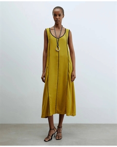 Платье с контрастными деталями, зеленый Сфера