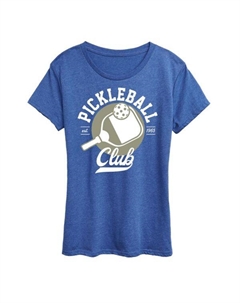 Женская футболка с принтом клуба пиклбола, синий Unbranded