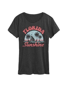 Женская футболка Florida Sunshine с принтом, серый Unbranded
