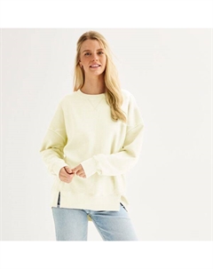 Свободный флисовый пуловер-туника для юниоров, цвет coconut white So