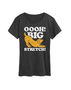 Женская футболка с принтом "Ого, как потянулась", серый Unbranded