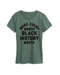 Плюс футболка с графикой месяца афроамериканской истории, зеленый Licensed character
