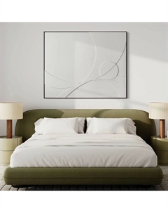 Картина ручной работы объемная из МДФ и акрила 140х100 см бежевый So'home