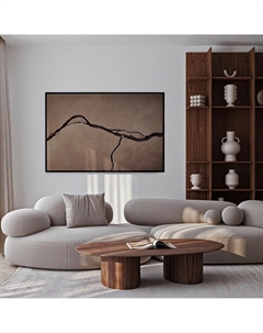 Картина ручной работы объемная из МДФ и акрила 100х150 см каштановый So'home