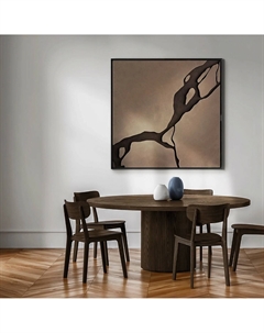 Картина ручной работы объемная из МДФ и акрила 100 см каштановый So'home