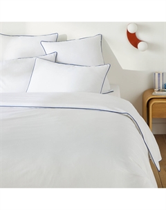 Пододеяльник однотонный из хлопка Macha белый La redoute interieurs