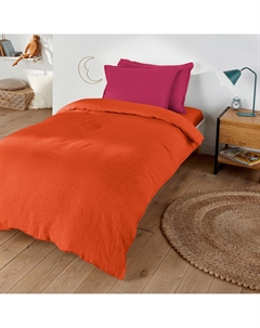 Пододеяльник из стираного льна Linot оранжевый La redoute interieurs