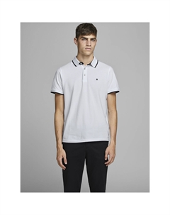 Футболка-поло с короткими рукавами из трикотажа пике белый Laredoute
