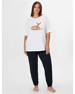 Комплект домашний: футболка и брюки с принтом Mark formelle