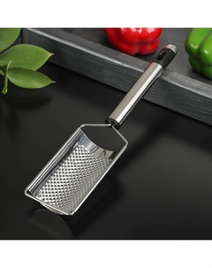 Терка для сыра мелкая fargo, 23×5×2 см, с ручкой, цвет серебристый Доляна