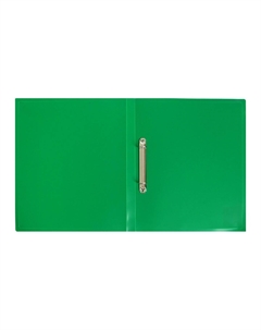 Папка на 2 кольцах а4,, 18 мм, 500 мкм, зеленая Calligrata